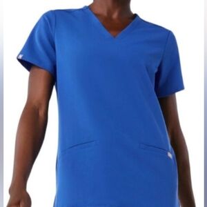 Figs Casma Scrub Top Winning Blue Sz XXS Limited Edition